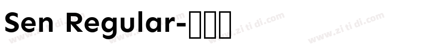 Sen Regular字体转换